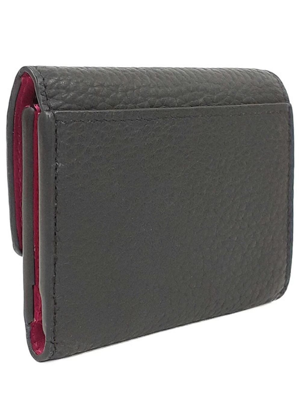 Louis Vuitton Tri Portefeuille fold Wallet Capucines Black